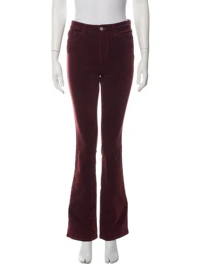 Pre-owned L'agence Flared Pants In Red