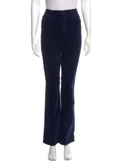 Pre-owned L'agence Flared Pants In Blue