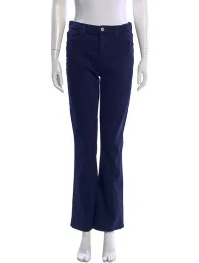 Pre-owned L'agence Flared Pants In Blue