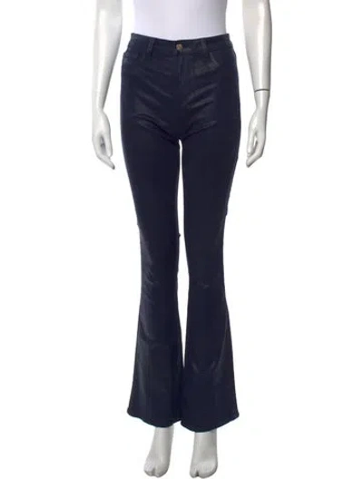 Pre-owned L'agence Flared Pants In Blue