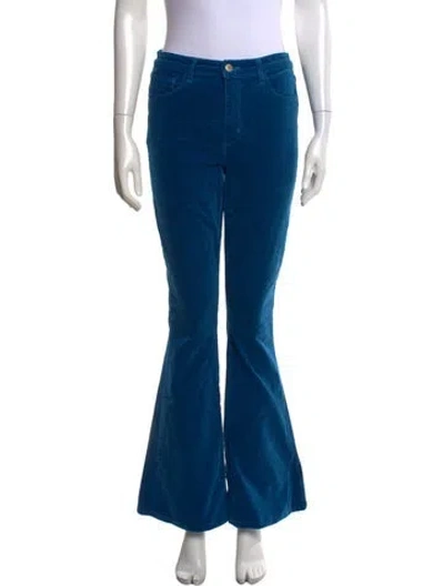 Pre-owned L'agence Flared Pants In Blue