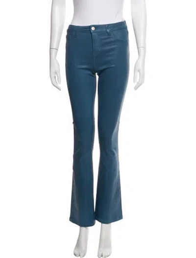 Pre-owned L'agence Flared Pants In Blue