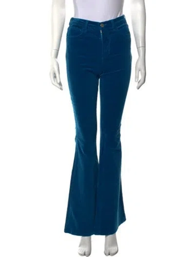 Pre-owned L'agence Flared Pants In Blue