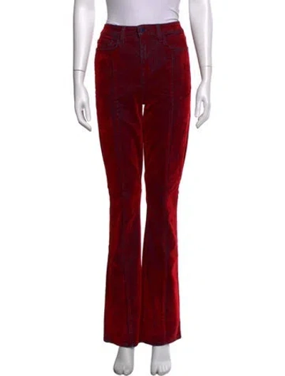 Pre-owned L'agence Flared Pants In Blue/red