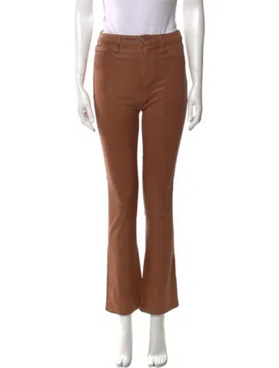 Pre-owned L'agence Flared Pants In Brown