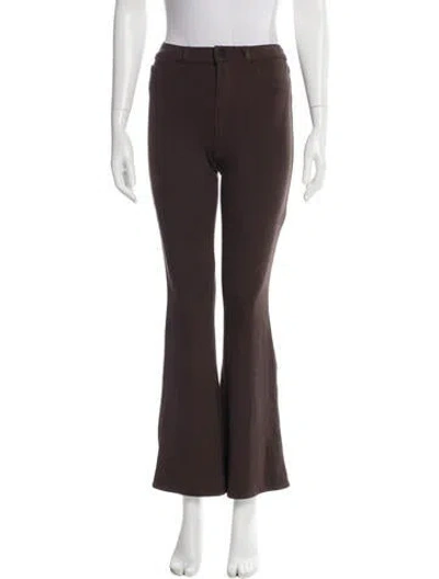 Pre-owned L'agence Flared Pants In Brown