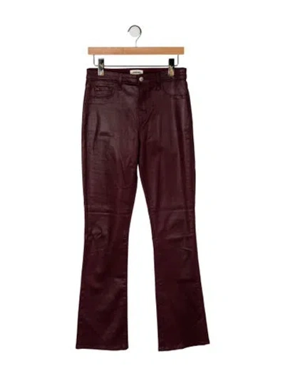 Pre-owned L'agence Flared Pants In Brown