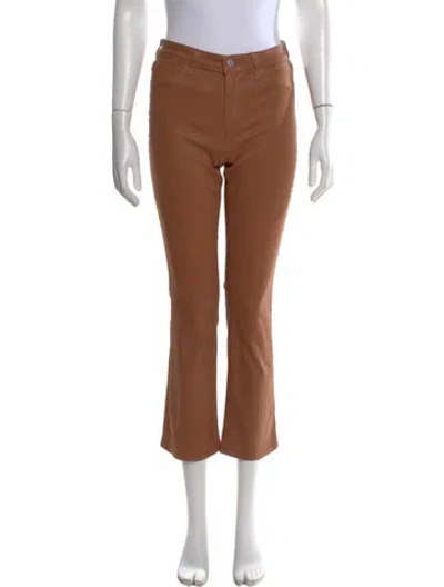 Pre-owned L'agence Flared Pants In Brown