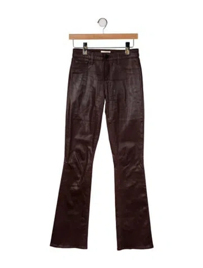 Pre-owned L'agence Flared Pants In Brown