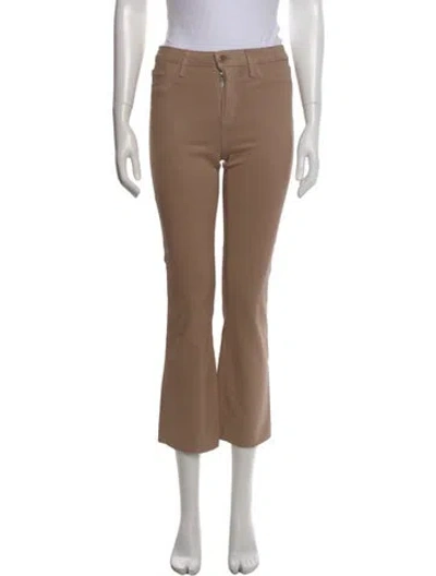 Pre-owned L'agence Flared Pants In Brown