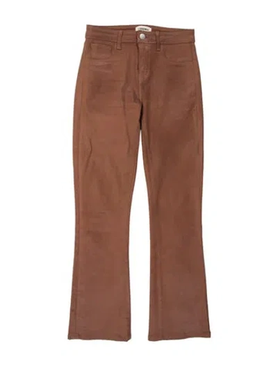 Pre-owned L'agence Flared Pants In Brown