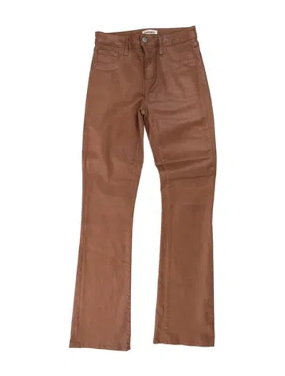 Pre-owned L'agence Flared Pants In Brown