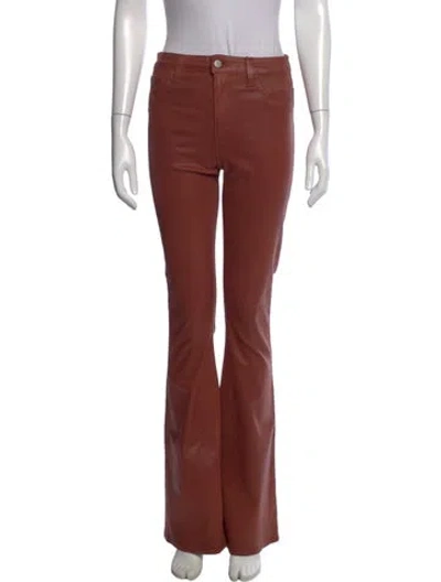 Pre-owned L'agence Flared Pants In Brown