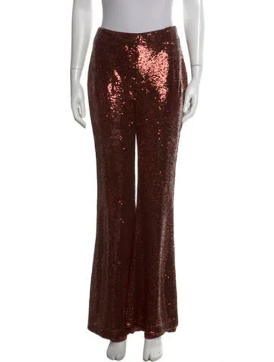 Pre-owned L'agence Flared Pants In Brown