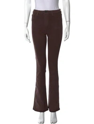 Pre-owned L'agence Flared Pants In Brown