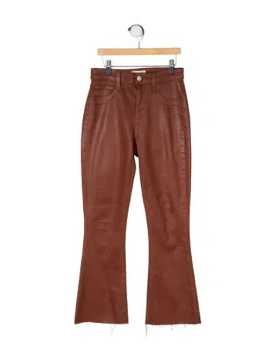 Pre-owned L'agence Flared Pants In Brown