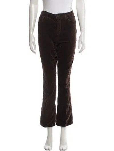 Pre-owned L'agence Flared Pants In Brown