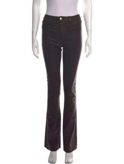 Pre-owned L'agence Flared Pants In Brown