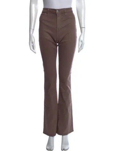 Pre-owned L'agence Flared Pants In Brown