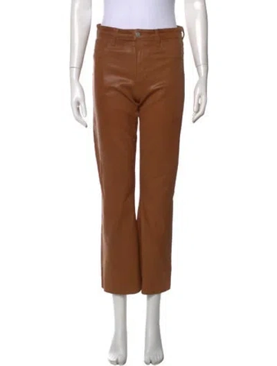 Pre-owned L'agence Flared Pants In Brown