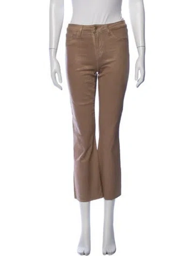 Pre-owned L'agence Flared Pants In Brown