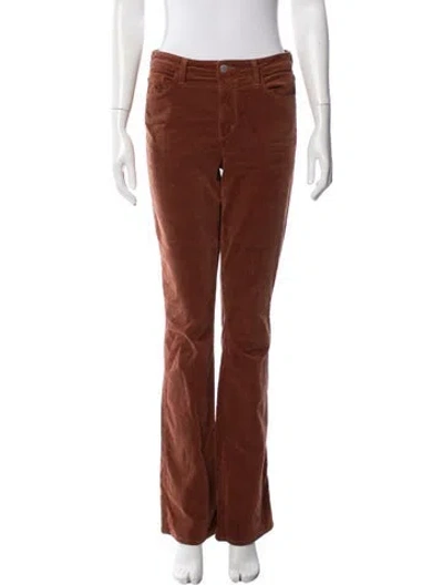 Pre-owned L'agence Flared Pants In Brown