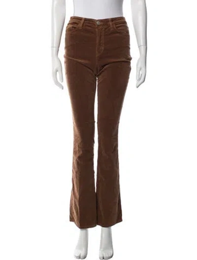Pre-owned L'agence Flared Pants In Brown