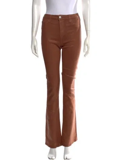 Pre-owned L'agence Flared Pants In Brown