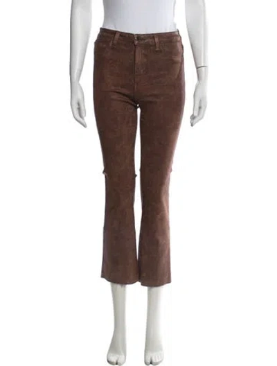 Pre-owned L'agence Flared Pants In Brown
