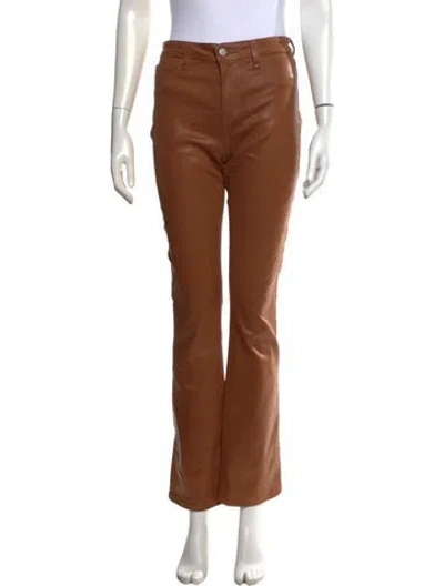 Pre-owned L'agence Flared Pants In Brown