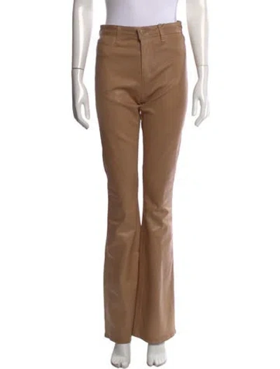 Pre-owned L'agence Flared Pants In Brown