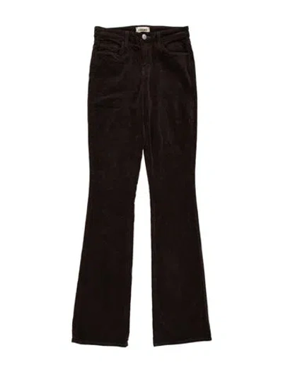 Pre-owned L'agence Flared Pants In Brown