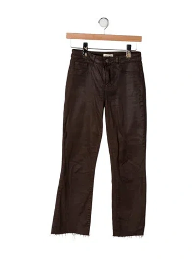 Pre-owned L'agence Flared Pants In Brown