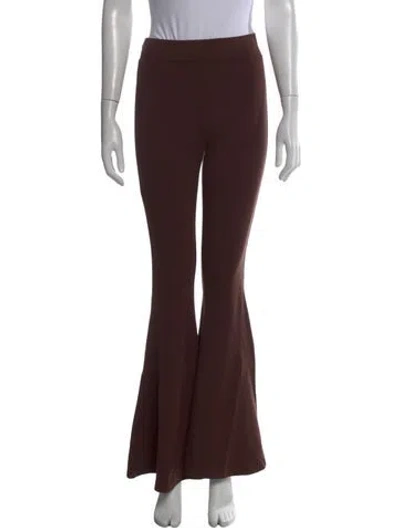 Pre-owned L'agence Flared Pants In Brown