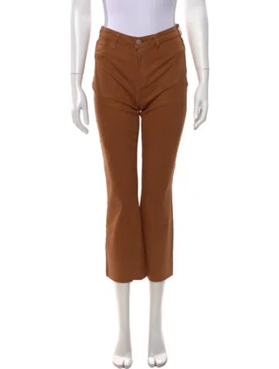 Pre-owned L'agence Flared Pants In Brown