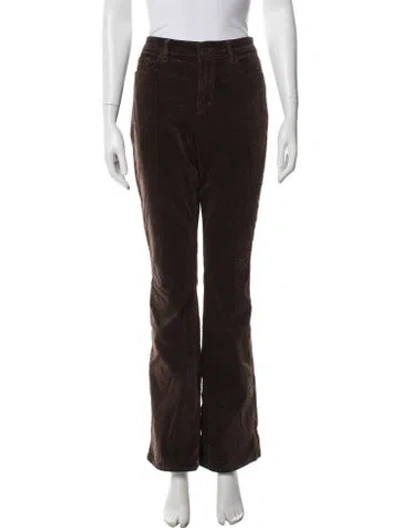 Pre-owned L'agence Flared Pants In Brown