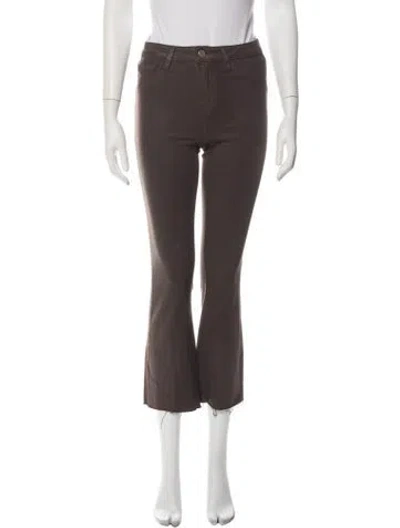 Pre-owned L'agence Flared Pants In Brown