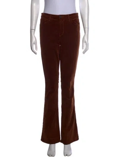 Pre-owned L'agence Flared Pants In Brown