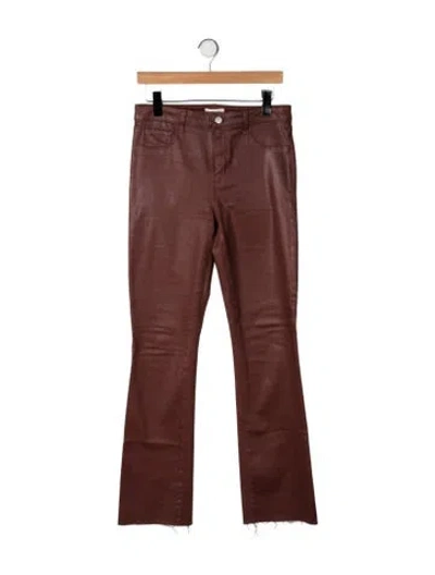 Pre-owned L'agence Flared Pants In Brown
