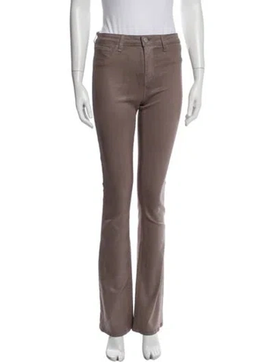 Pre-owned L'agence Flared Pants In Brown