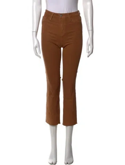 Pre-owned L'agence Flared Pants In Brown