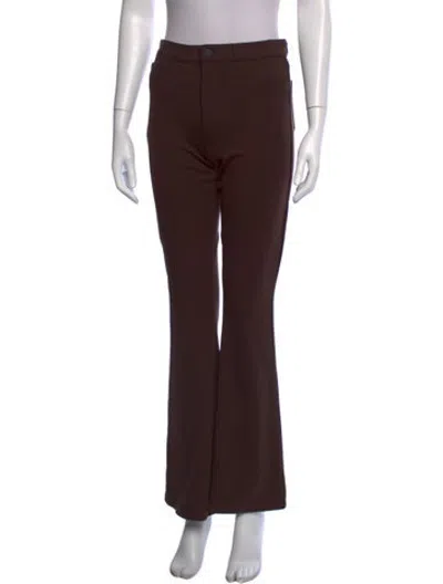 Pre-owned L'agence Flared Pants In Brown
