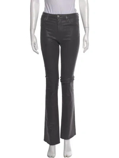 Pre-owned L'agence Flared Pants In Gray