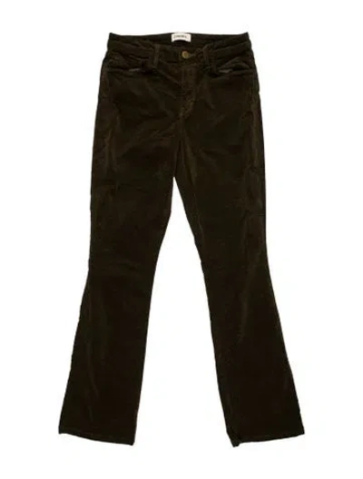 Pre-owned L'agence Flared Pants In Green