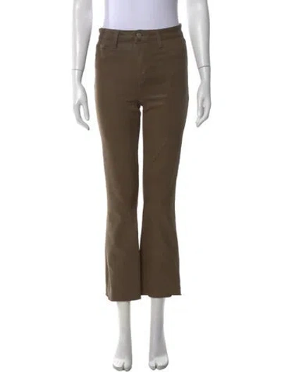 Pre-owned L'agence Flared Pants In Green