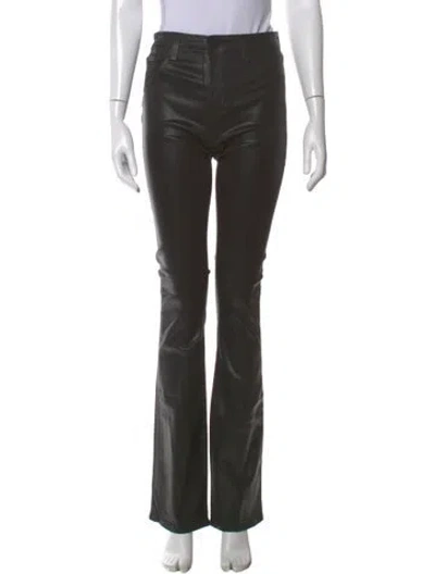 Pre-owned L'agence Flared Pants In Green