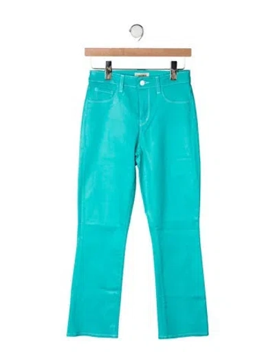 Pre-owned L'agence Flared Pants In Green