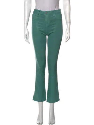 Pre-owned L'agence Flared Pants In Green