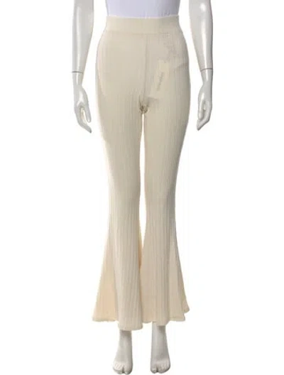 Pre-owned L'agence Flared Pants In Neutral