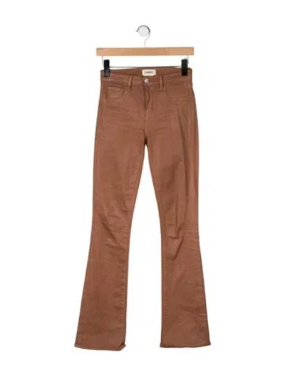 Pre-owned L'agence Flared Pants In Neutral